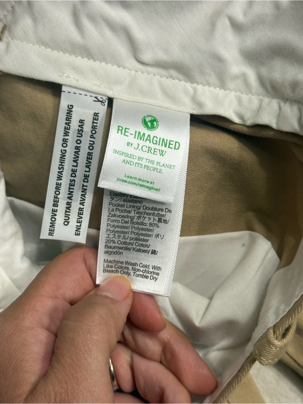 J. Crew Men’s Slim-Fit Flex British Khaki Chino Pants NWT
